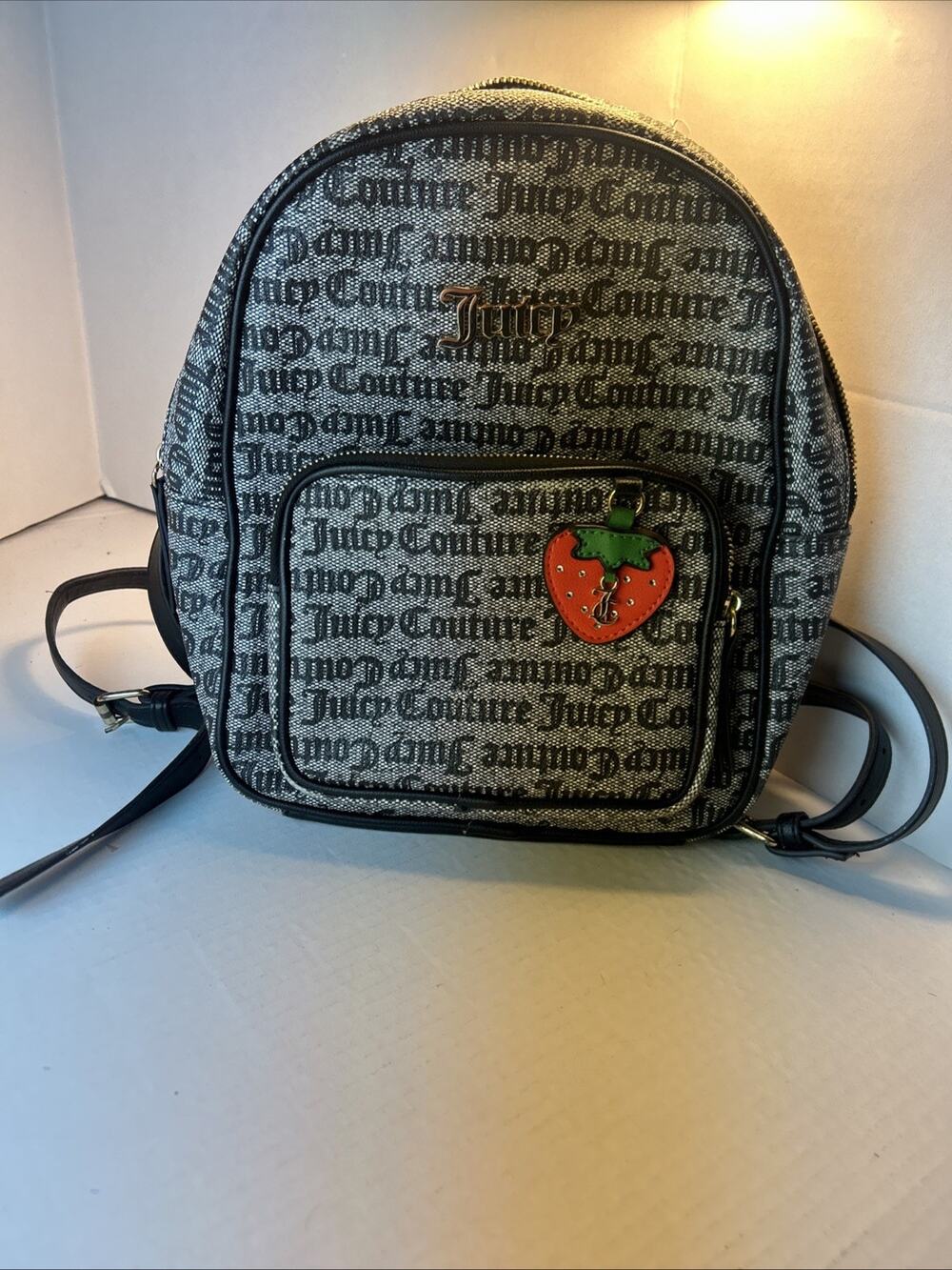 Juicy Couture Rosie Mini Backpack, Black Beige/Liquor, BNWT